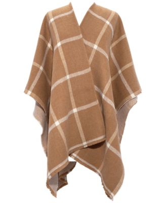 Lauren Ralph Lauren - Herringbone Windowpane Reversible Ruana