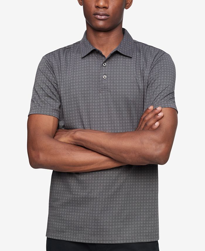 cola engranaje Sociología Calvin Klein Men's Liquid Touch Polo Shirt - Macy's