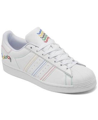 Adidas Men's Originals Superstar Vegan Casual Shoes in White/White Size 11.0 | Polyester