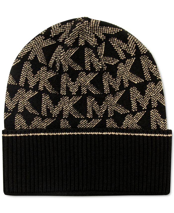 Michael Kors Metallic Logo Knit Hat Macy's