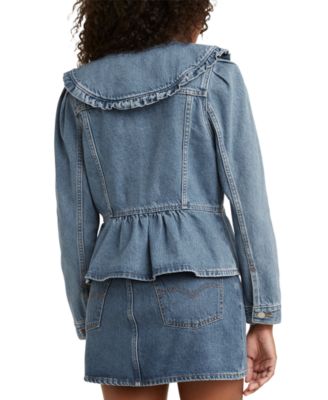 Levi's Prairie Peplum Denim Jacket - Macy's