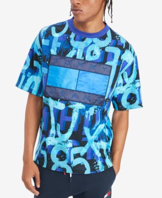 Tommy Hilfiger - Men's Allover Print Flag T-Shirt