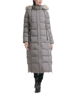 dkny full length down coat