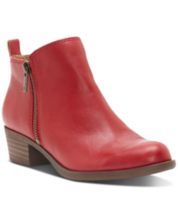 Macys womens red boots cheap