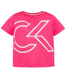 Big Girls Oversized Mesh Logo T-shirt