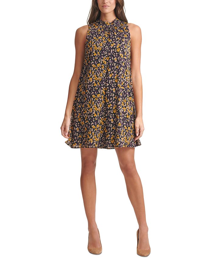 Alex print sale trapeze shirt dress