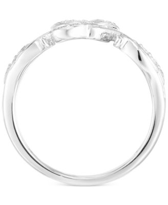 Diamond Vine-Inspired Ring (1/5 ct. t.w.) in Sterling Silver.