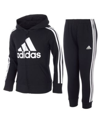 adidas front zip hooded jacket