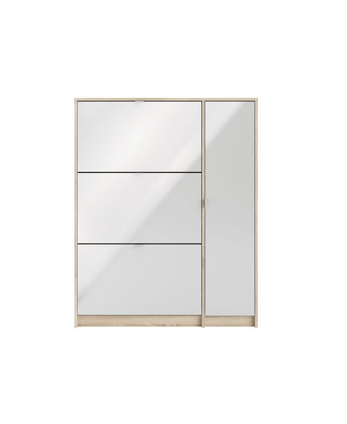 Tvilum bright 3 clearance drawer shoe cabinet