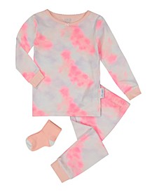 Baby Girls 2 Piece Pajama Set with Socks