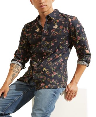 GUESS - Men's Luxe Mystic Floral Long-Sleeve Shirt