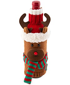 Holiday Reindeer Wine Bottle Sweater