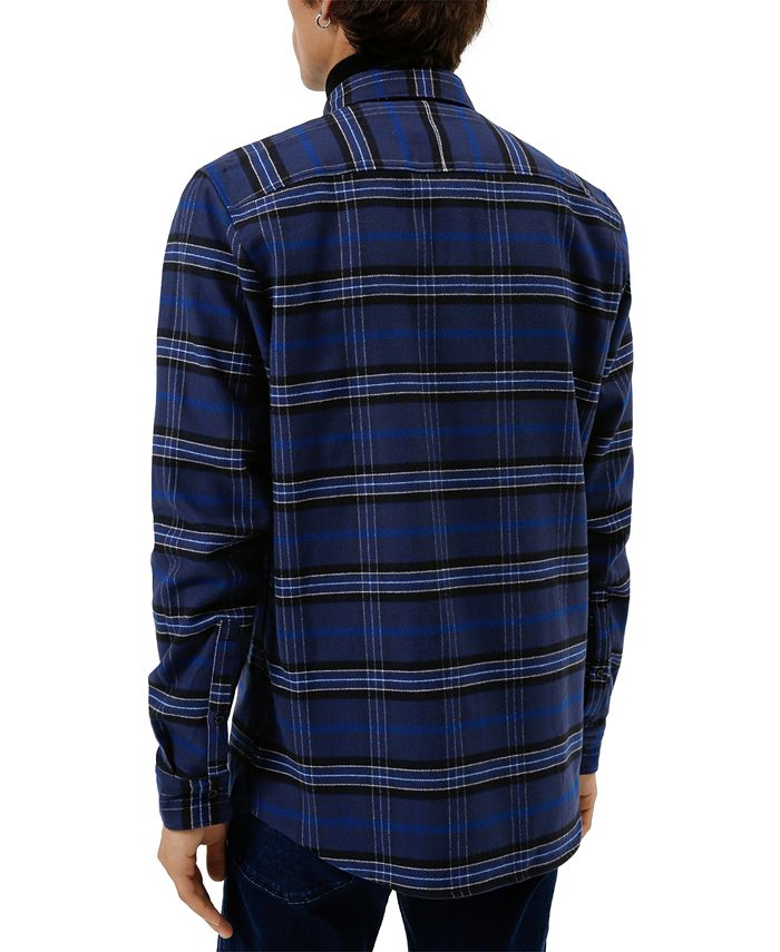 HUGO Hugo Boss Men's Ermann RelaxedFit Plaid Flannel Shirt Macy's