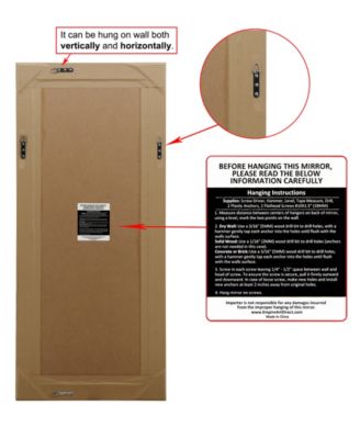 Moderno Beveled Rectangle Wall Mirror, 54" x 24" x 1.18"