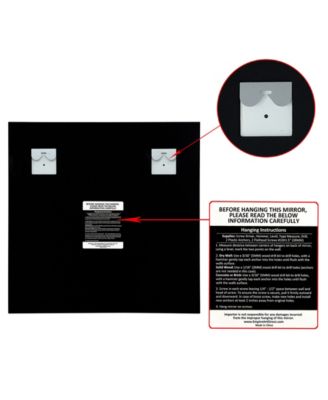 Frameless Beveled Prism Mirror Panels - 24" x 24"