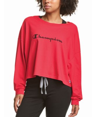 Champion Cropped Long-Sleeve Lounge 