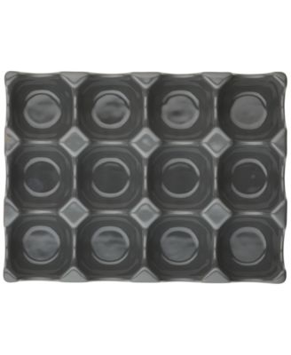 Solid Glaze Ceramics Egg Tray, 12-Cup