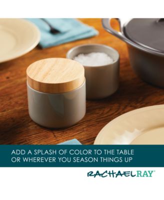 Ceramic Stacking Spice Box Set with Lid, 2-Piece