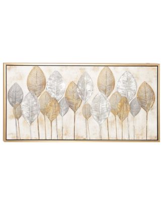 by Cosmopolitan Brown Contemporary Canvas Wall Art, 27 x 55