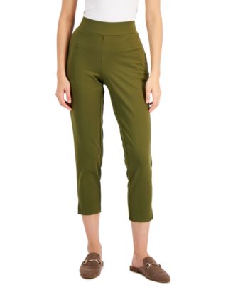 Alfani - Petite Pull-On Straight-Leg Pants