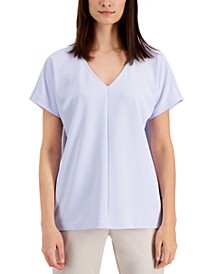 Petite V-Neck Top, Created for Macy's