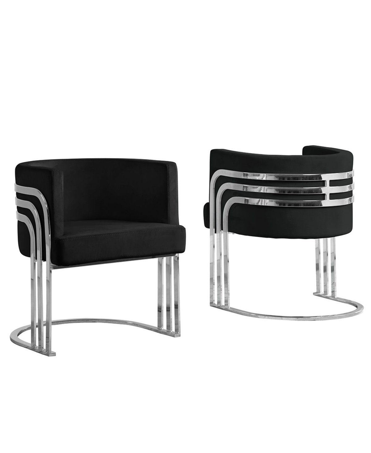 Best Quality Furniture 25" Barrel Chair In Black