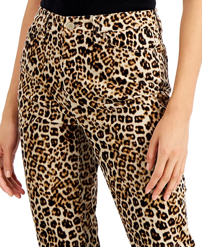 Charter Club Petite Lexington LeopardPrint Velveteen Pants, Created