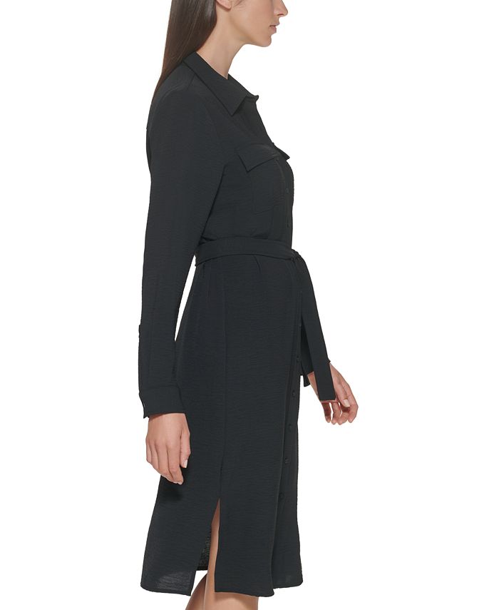 Calvin Klein Belted Shirtdress Macy's