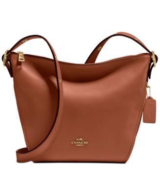 coach small leather dufflette bag