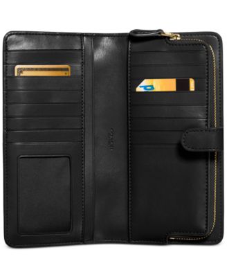 coach skinny wallet black