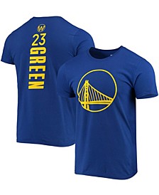 Men's Draymond Green Royal Golden State Warriors Team Playmaker Name and Number T-shirt