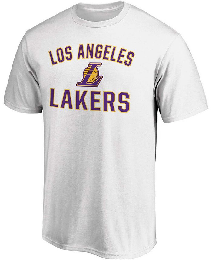 Fanatics Men's White Los Angeles Lakers Team Victory Arch T-shirt - Macy's