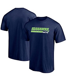 Men's College Navy Seattle Seahawks Take the Lead T-shirt