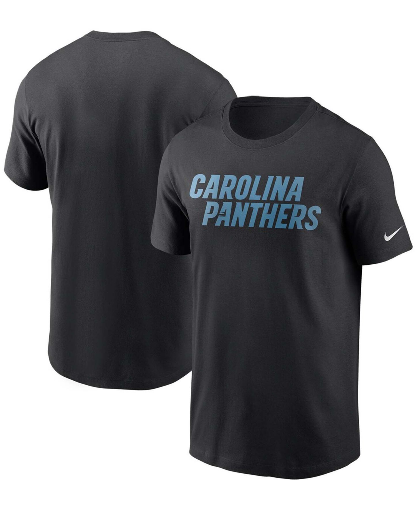 Мужская футболка Nike Black Carolina Panthers Team Wordmark — фото 1