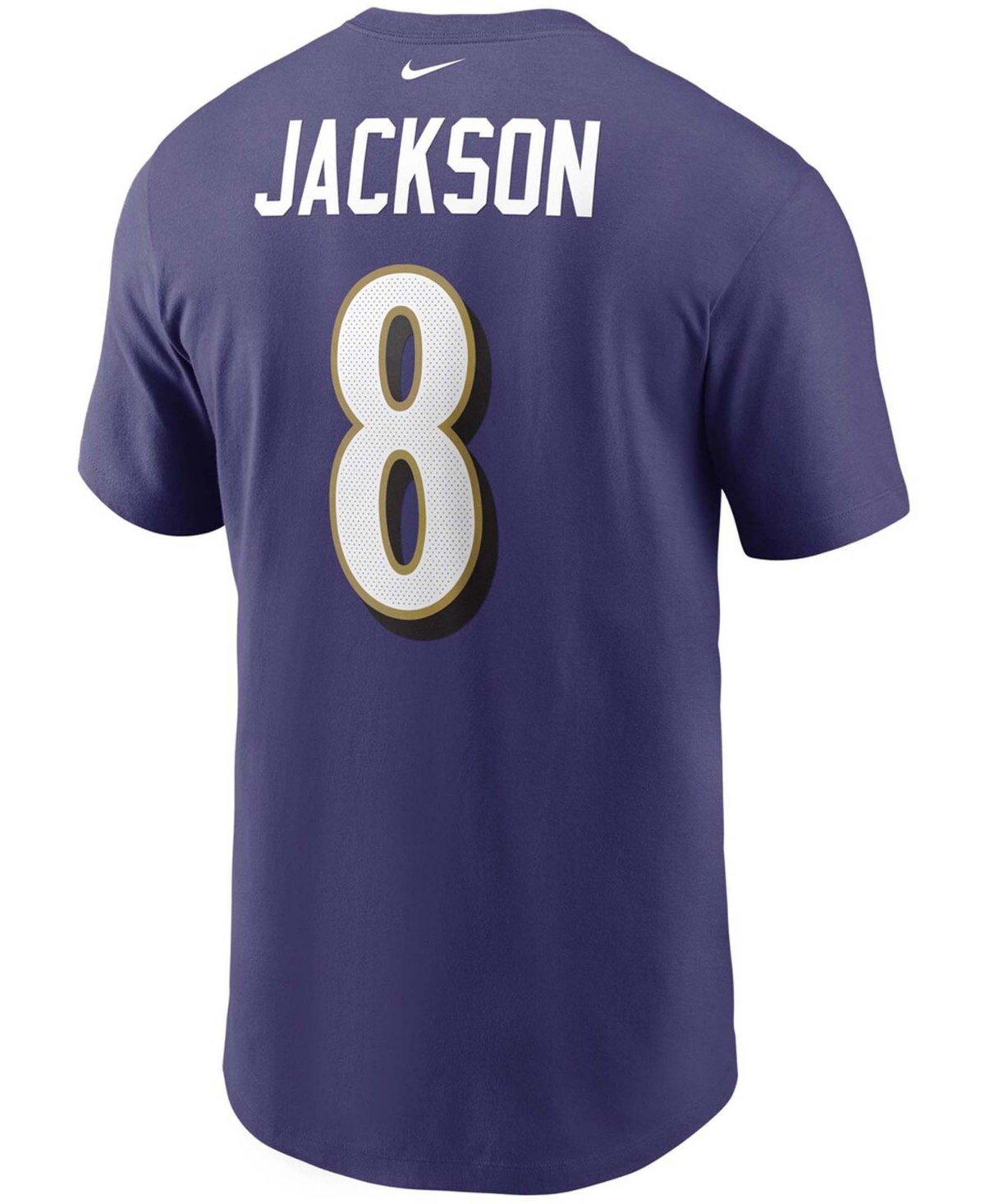 Men's Lamar JacksonBaltimore Ravens Name and Number T-shirt - Purple