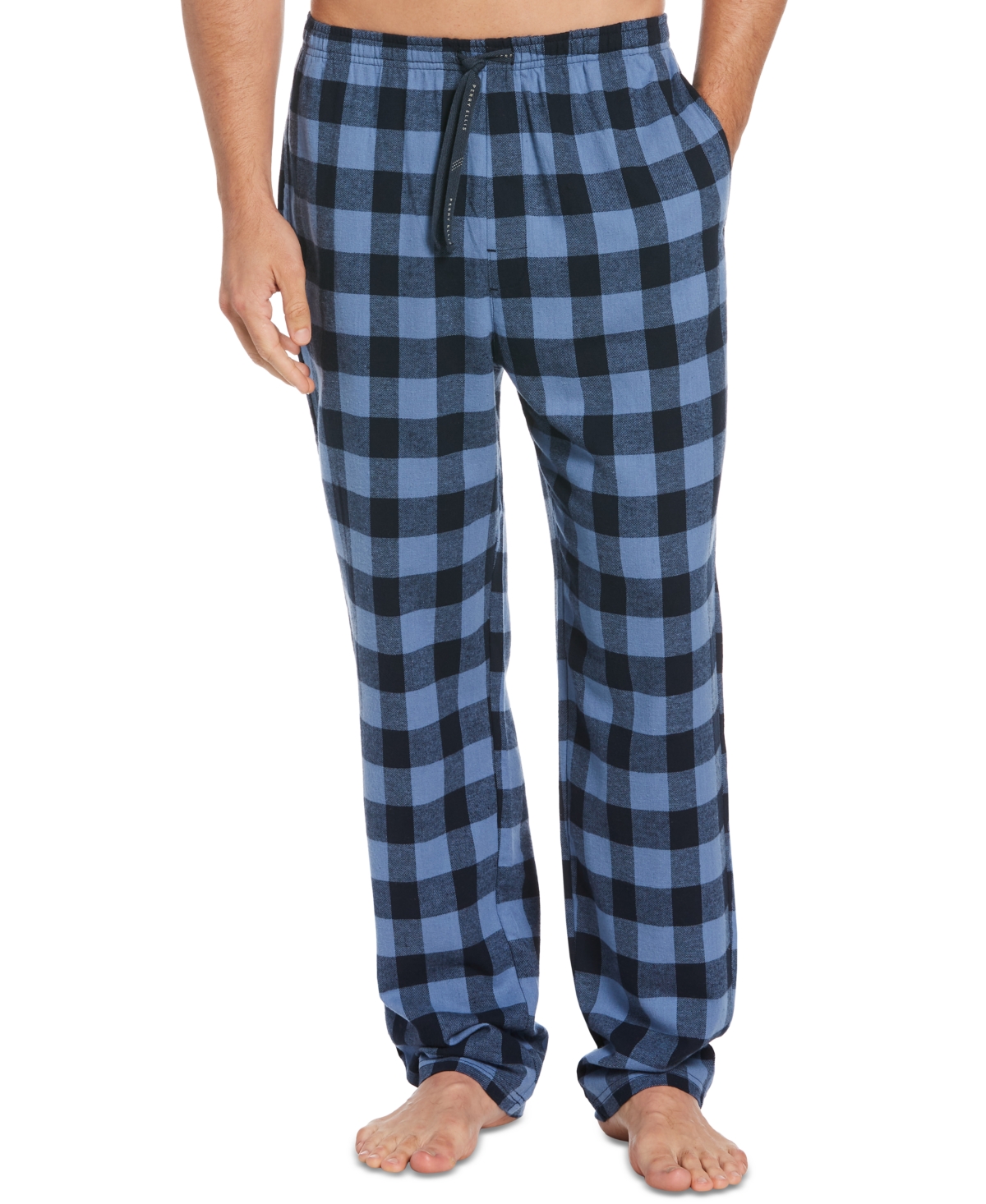Perry Ellis Portfolio Men's Flannel Pajama Pants In Crimson | ModeSens