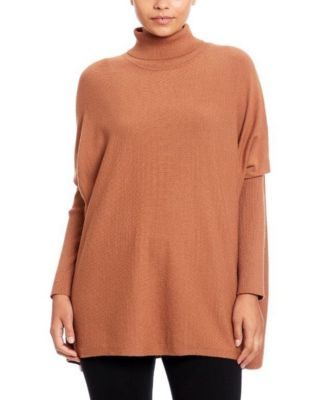 Joseph A Turtleneck Poncho Sweater Macy's
