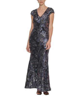 macy's calvin klein sequin dress