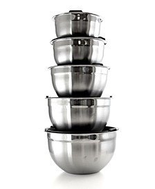 Multipurpose Stackable Mixing Bowl Set with Lids, 5 Piece