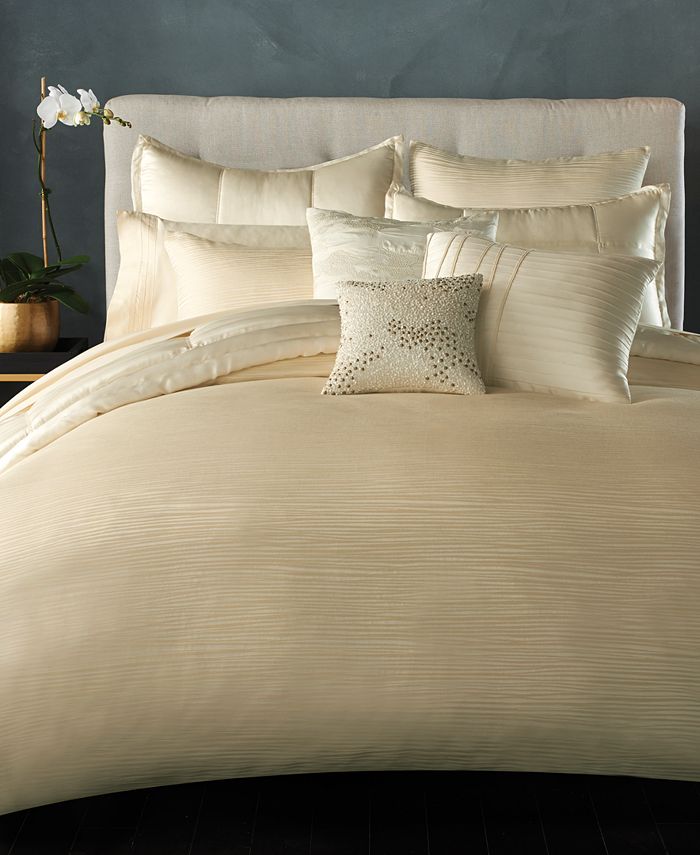Donna Karan CLOSEOUT! Home Reflection Ivory King Duvet Cover Macy's