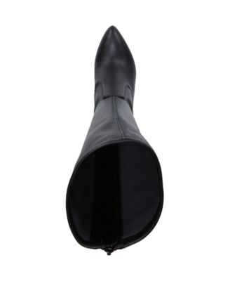 Women's Katherine Wide Calf Block Heel Pointed Toe Knee High Boots