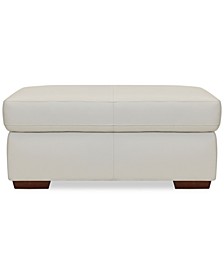 Tonie 43" Leather Storage Ottoman, Created for Macy's 