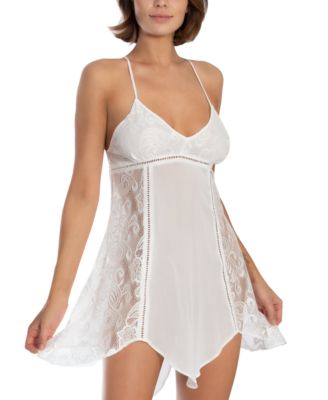 Flower Child Sheer Lace Chemise Lingerie Nightgown