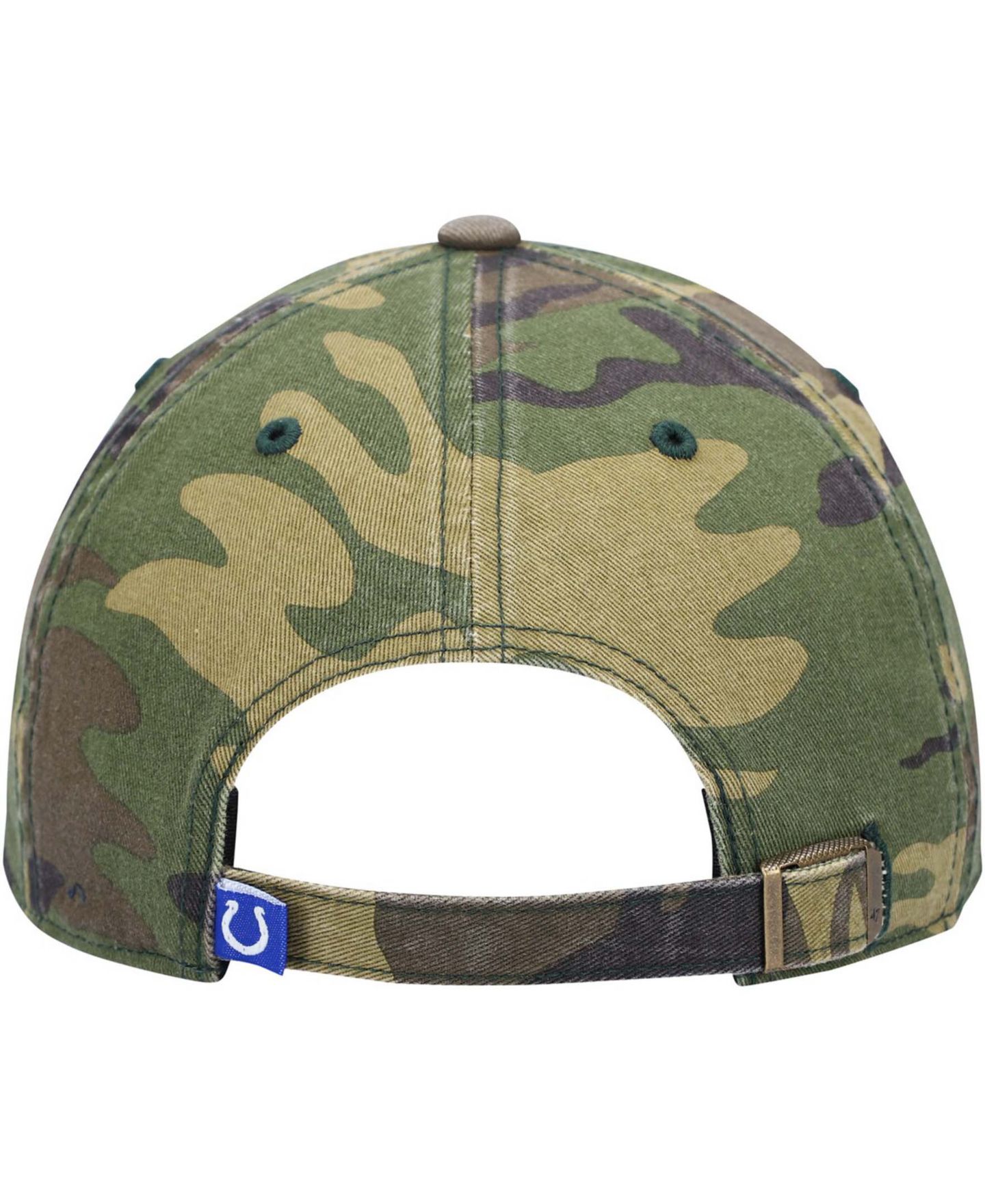 Мужская кепка '47 Brand Indianapolis Colts Woodland Clean Up Adjustable — фото 4