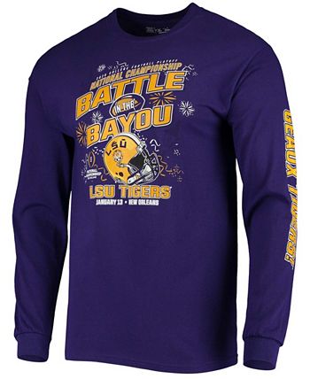 The Victory - Men's Purple LSU Tigers 2020 College Football Playoff National Championship Battle T-Shirt