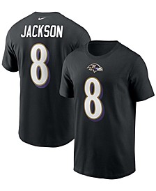 Men's Baltimore Ravens Name & Number T-Shirt - Lamar Jackson