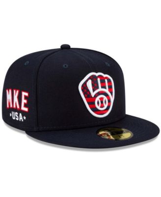 New Era - Men's Milwaukee Brewers 4th of July On-Field 59FIFTY Fitted Cap
