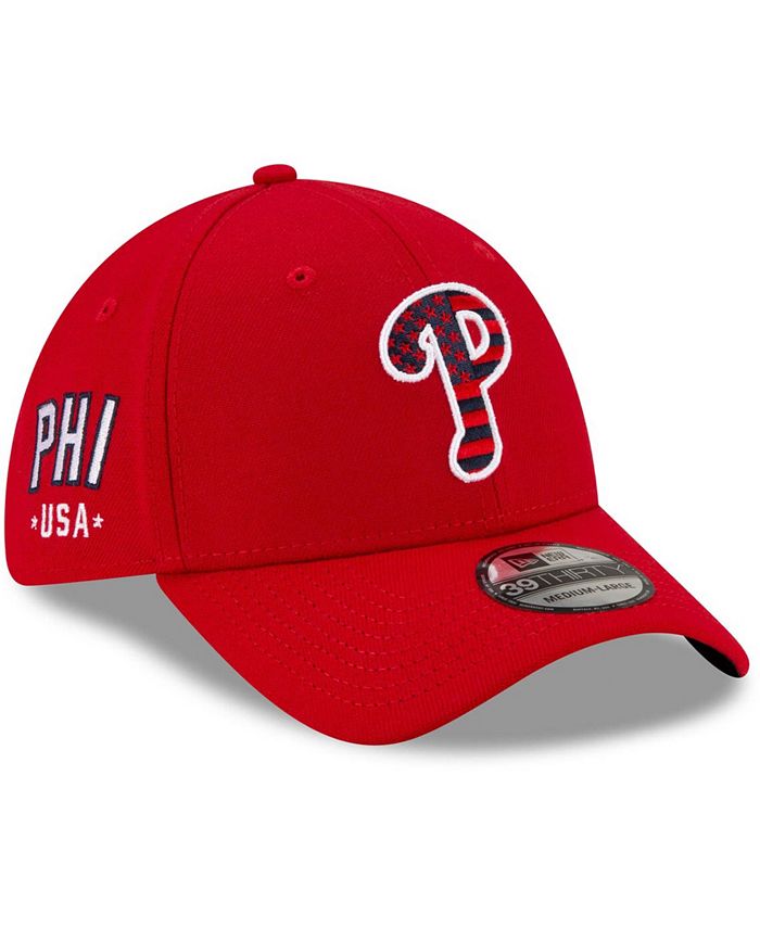 New Era Men's Red Philadelphia Phillies 4th of July 39THIRTY Flex Hat