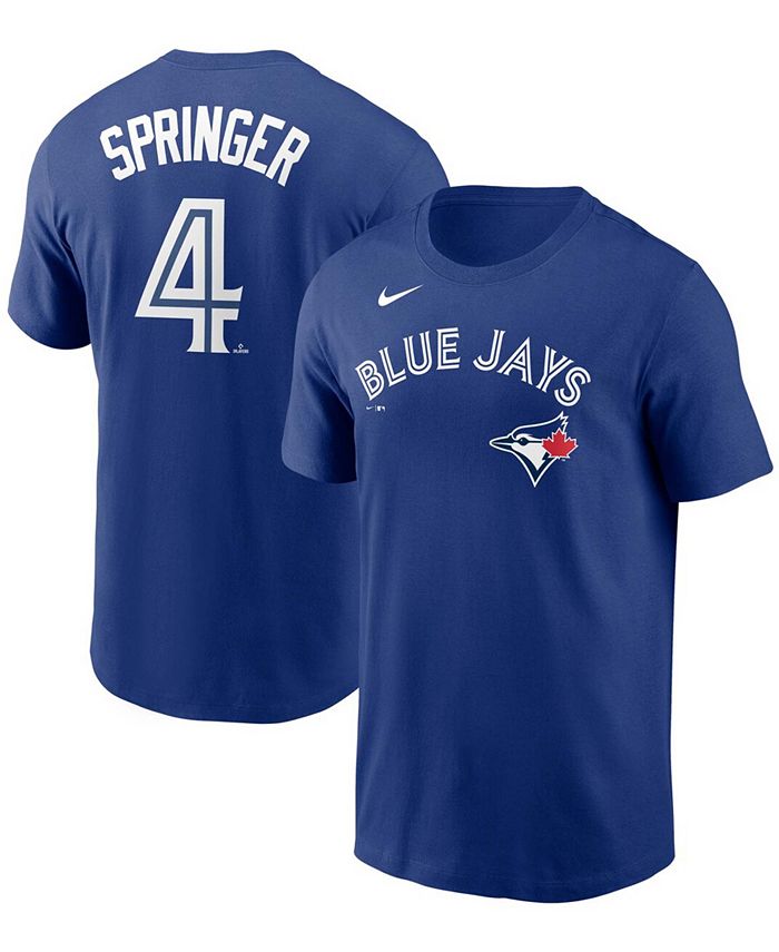 Nike Men's Toronto Blue Jays George Springer #4 Blue T-Shirt