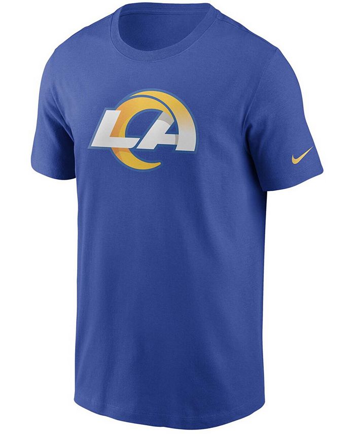 Nike Men's Royal Los Angeles Rams Primary Logo T-shirt - Macy's